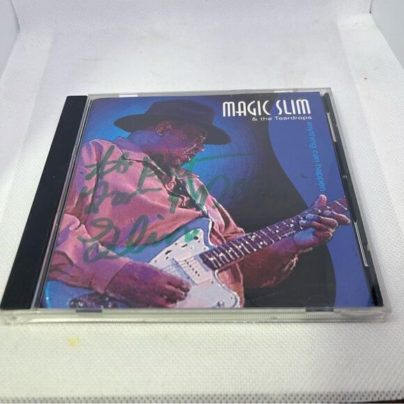 MAGIC SLIM & THE TEARDROPS -‎ Anything Can Happen - CD -Blues Signed Autograph - Picture 1 of 4